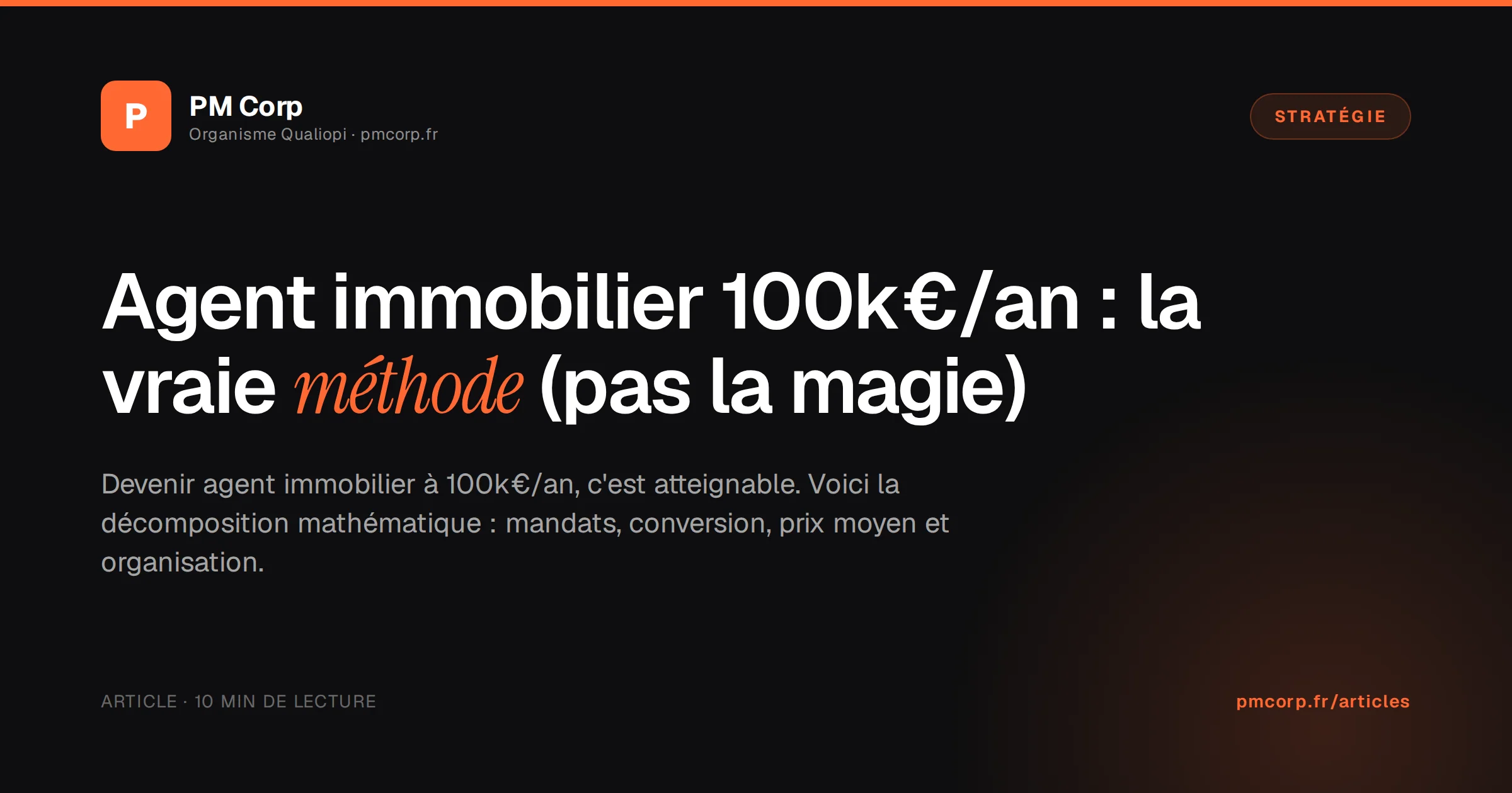 Tableau de bord avec graphique de chiffre d'affaires croissant d'un agent immobilier atteignant 100k€ annuels