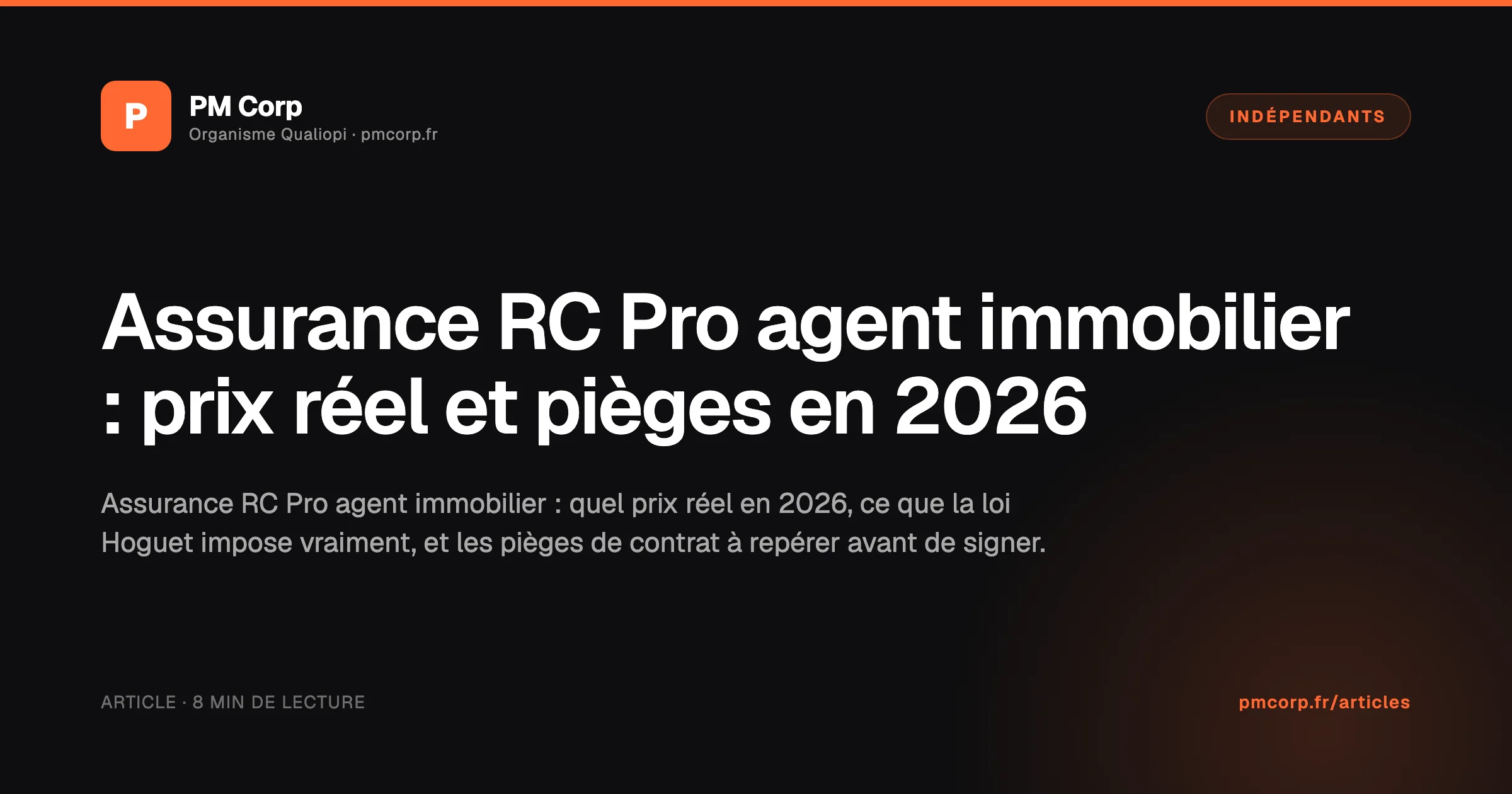 Assurance RC Pro agent immobilier 2026 : contrat, prix et garanties à vérifier avant de souscrire