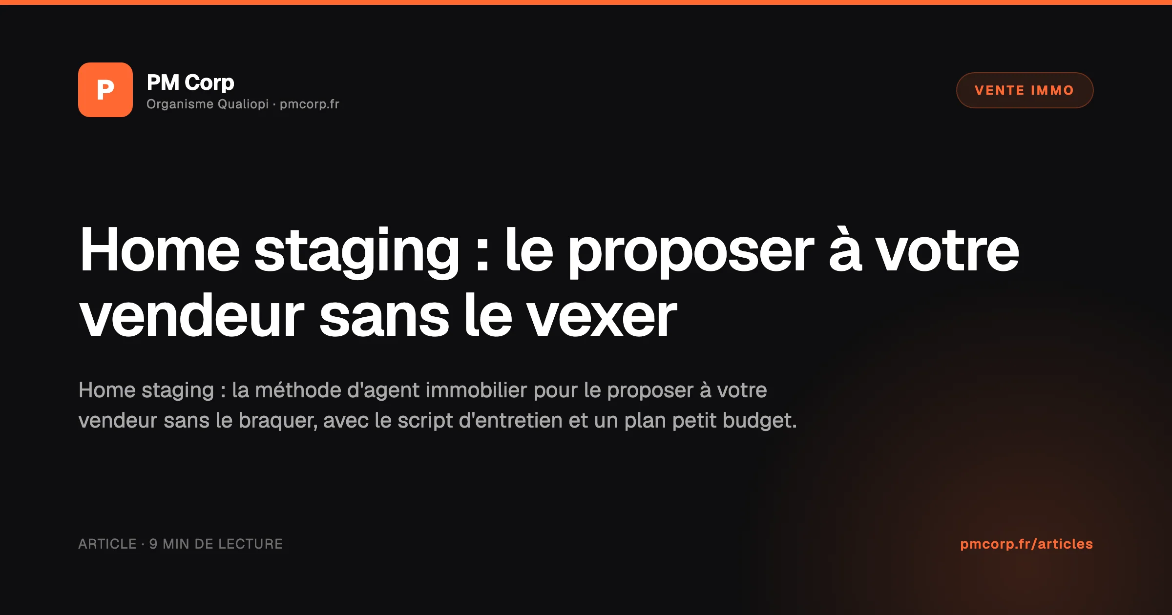 Agent immobilier conseillant un vendeur sur la préparation et le home staging de son logement avant les visites