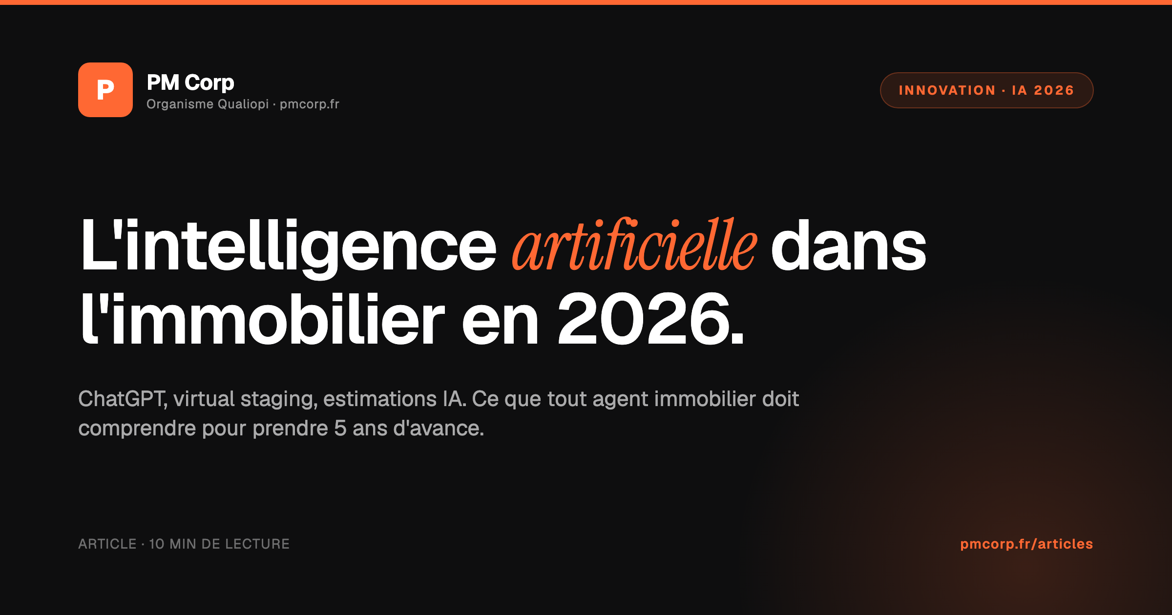 L'intelligence artificielle dans l'immobilier en 2026