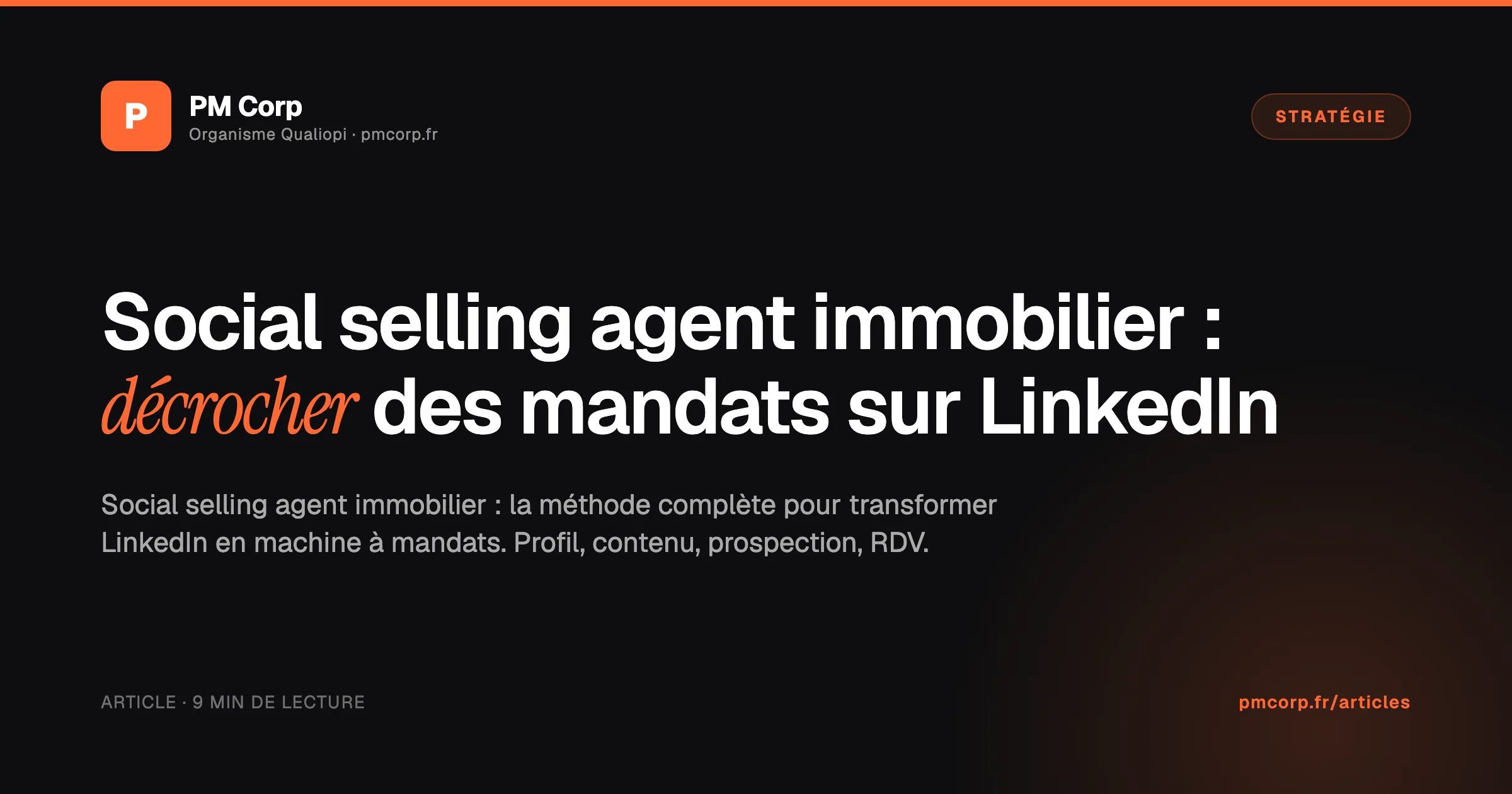 Smartphone affichant un profil LinkedIn d'agent immobilier avec messages reçus